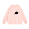 Pink Pixel Cat Graphic Sweatshirt